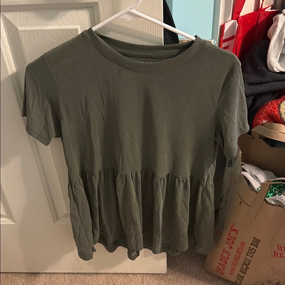 Olive Green Women's Top